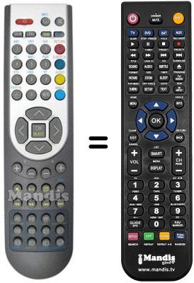 T&eacute;l&eacute;commande &eacute;quivalente RC 1167