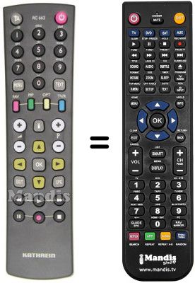 T&eacute;l&eacute;commande &eacute;quivalente RC 143603 / 00