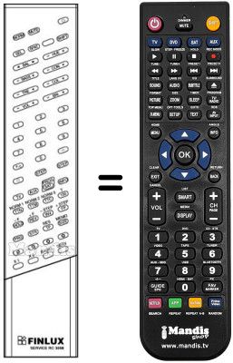 Telecomando equivalente RC 3008