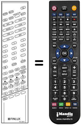 Télécommande équivalente RC 3010