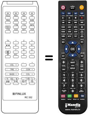 Telecomando equivalente RC 352