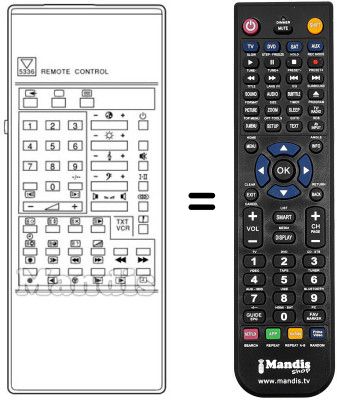 Telecomando equivalente RC 5336