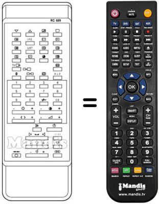 Telecomando equivalente RC 659
