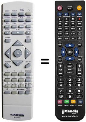 Gleichwertige Fernbedienung RCT 195 DB1