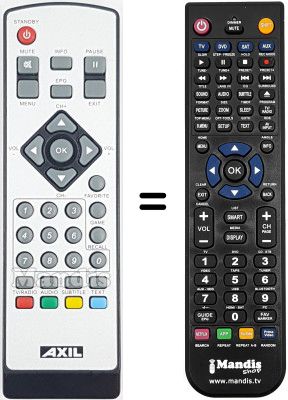 Télécommande équivalente Autovox AX SGT 17N