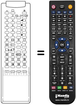 Telecomando equivalente 3F14-00034-301 Telecomando equivalente 3F14-00034-301