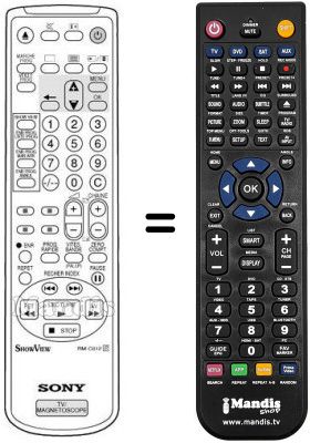 Replacement remote control Sony KV-21 V6B