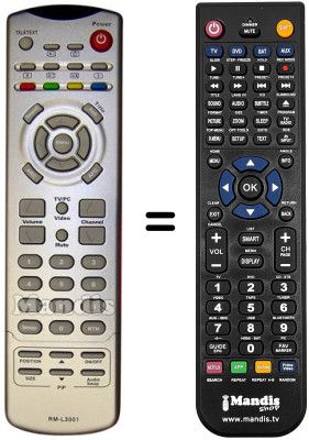 Gleichwertige Fernbedienung DECCA V 32 ECCB