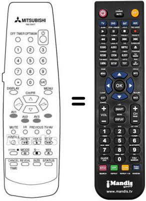 Télécommande équivalente RM 05401 Télécommande équivalente RM 05401