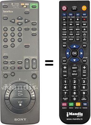 Replacement remote control Sony SLV-E 300
