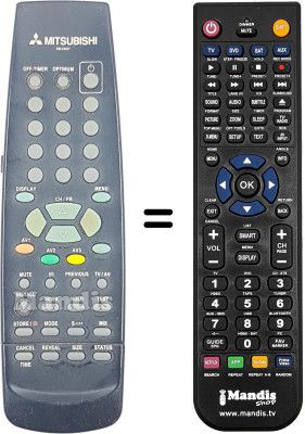 Télécommande équivalente RM 05407 Télécommande équivalente RM 05407
