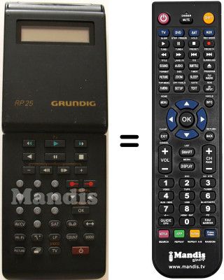 Telecomando equivalente Grundig GV-2292 VPT