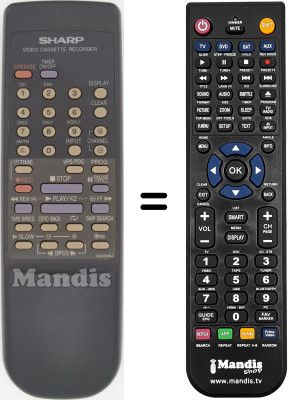 Télécommande équivalente Sharp VC A39 GM
