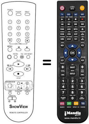 Telecomando equivalente Naonis RV 820 S