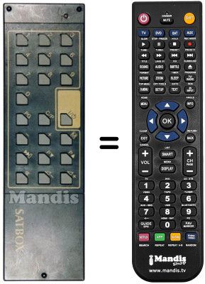 Télécommande équivalente SAT BOX TZ-ER 200