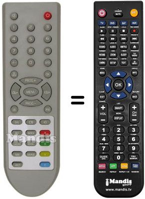 Gleichwertige Fernbedienung Sinudyne 27200