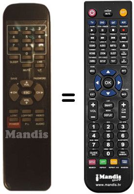 Télécommande équivalente SRT 330