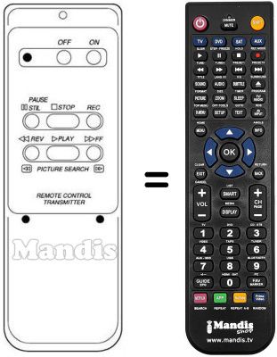Télécommande équivalente RB-81EP Télécommande équivalente RB-81EP