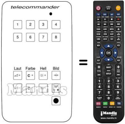 Télécommande équivalente TC 309