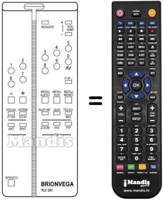 Replacement remote control 660.01.0251