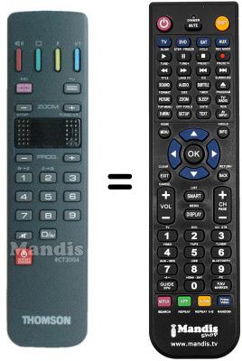 Telecomando equivalente Thomson 72 DF 68 NH Telecomando equivalente Thomson 72 DF 68 NH