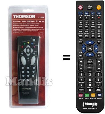 Replacement remote control Thomson 28 DN 40 E