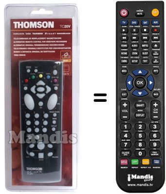 Replacement remote control Thomson V 1601 Replacement remote control Thomson V 1601