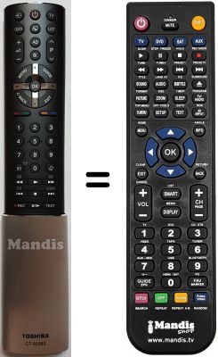 Telecomando equivalente Toshiba 46 UL 875 Telecomando equivalente Toshiba 46 UL 875