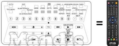 Télécommande équivalente V 1015 C Télécommande équivalente V 1015 C