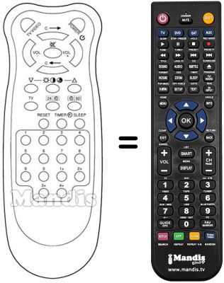 Replacement remote control 3970