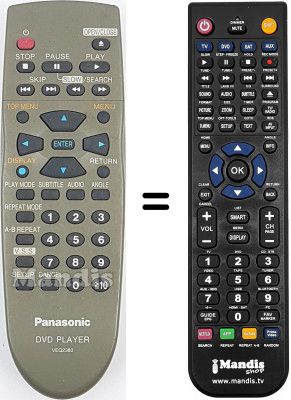 Telecomando equivalente Panasonic DVD RV 20