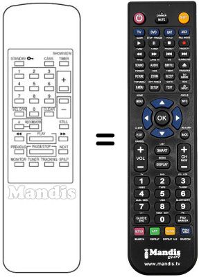 Replacement remote control Finlux VR 7450
