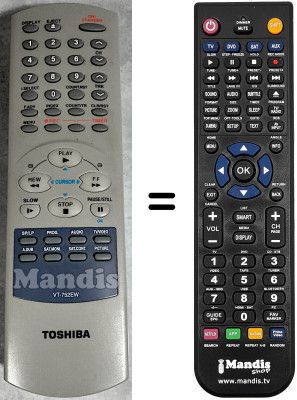 Telecomando equivalente Toshiba V 622 EW Telecomando equivalente Toshiba V 622 EW