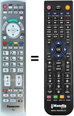 Replacement remote control National TX-P42GT30E