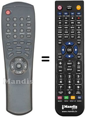 Télécommande équivalente Thorn NR 4834 Télécommande équivalente Thorn NR 4834