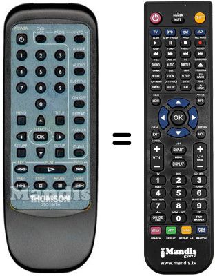 Télécommande équivalente Thomson DTH 1000 Télécommande équivalente Thomson DTH 1000