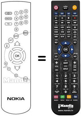 Télécommande équivalente Ingelen DVB 9500 S MEDIA Télécommande équivalente Ingelen DVB 9500 S MEDIA