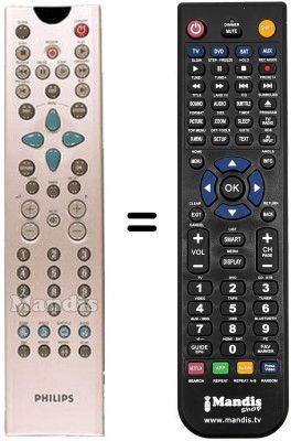 Télécommande équivalente PYE DVD R 1000 Télécommande équivalente PYE DVD R 1000