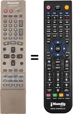 Télécommande équivalente Panasonic NV-VP25 Télécommande équivalente Panasonic NV-VP25
