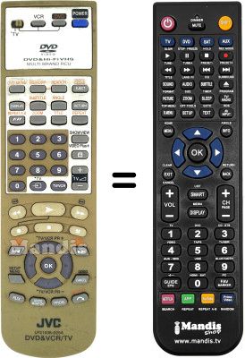 Télécommande équivalente JVC XV 2EU