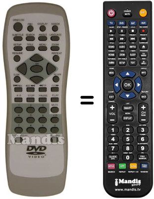 Telecomando equivalente Nortek NDVX-110