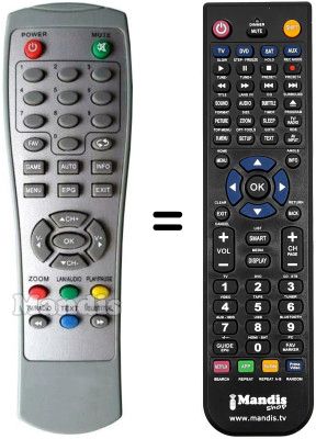 Télécommande équivalente Shinelco DTD 112