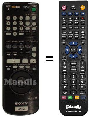 Replacement remote control Sony DVP-S 715