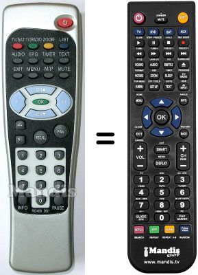 Replacement remote control CHESS SL 65 / 12