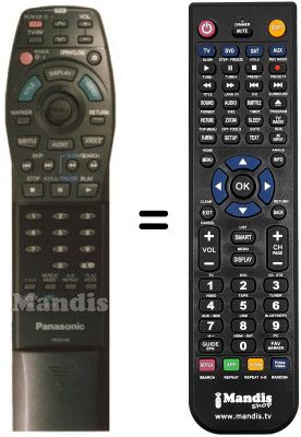 Gleichwertige Fernbedienung Panasonic DVD A 350 Gleichwertige Fernbedienung Panasonic DVD A 350