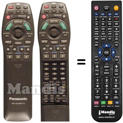 Gleichwertige Fernbedienung Panasonic DVD A 7 Gleichwertige Fernbedienung Panasonic DVD A 7
