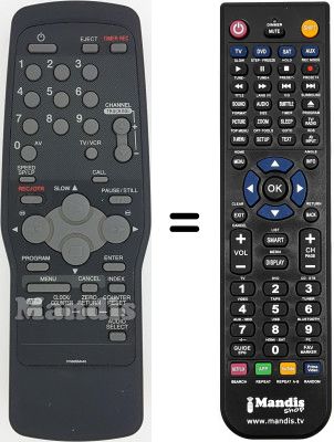 Gleichwertige Fernbedienung Sinudyne SV12904