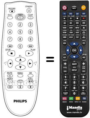 Replacement remote control REMCON772 Replacement remote control REMCON772