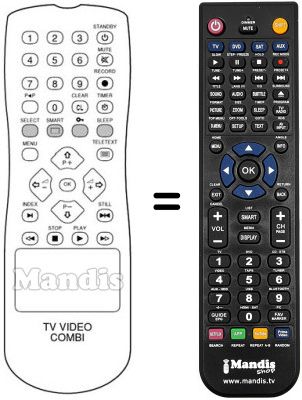 Replacement remote control REMCON843 Replacement remote control REMCON843