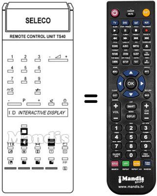 Telecomando equivalente REMCON902 Telecomando equivalente REMCON902